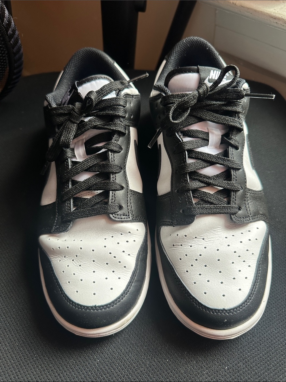 Women’s 9.5 Nike Dunk Low Panda Sneakers - Black & White